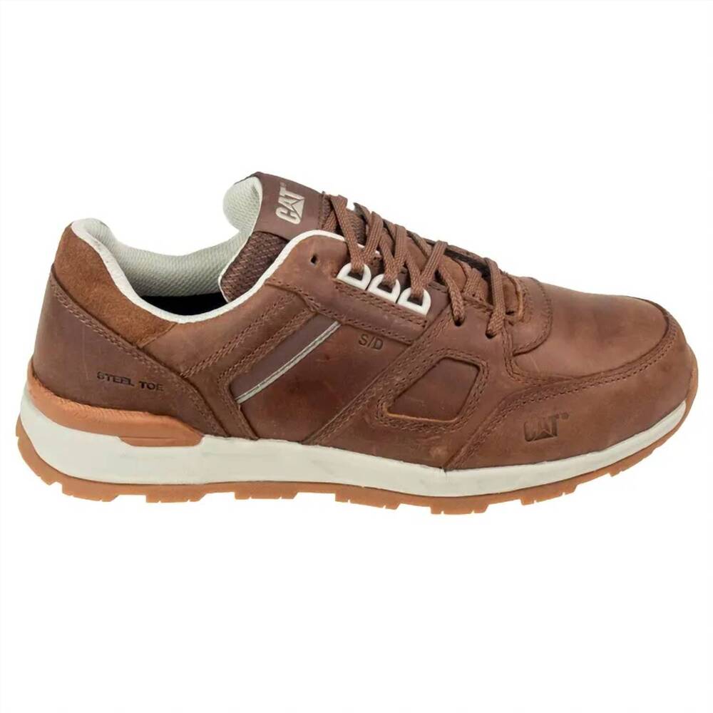 NEW CAT FOOTWEAR men's casual steel toe low work shoes in barley